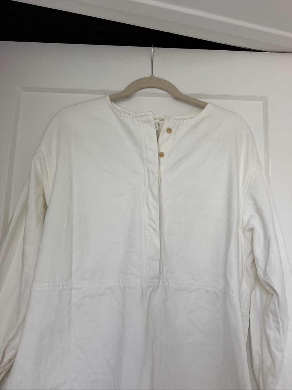 H&M Cream Long-Sleeve Henley Tunic - Picture 2 of 4